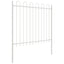Havehegn BOXTEL 3 pcs 5,1 x 0,8 m Pulverlakeret stål Hvid