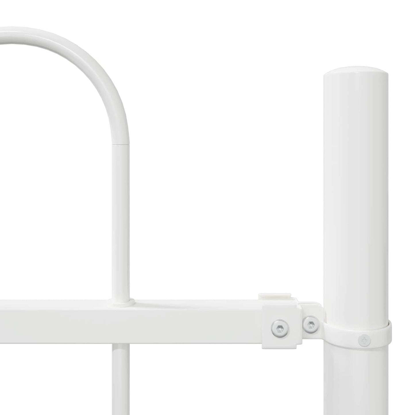 Havehegn BOXTEL 5 pcs 8,5 x 0,6 m Pulverlakeret stål Hvid