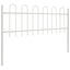 Havehegn BOXTEL 5 pcs 8,5 x 0,6 m Pulverlakeret stål Hvid