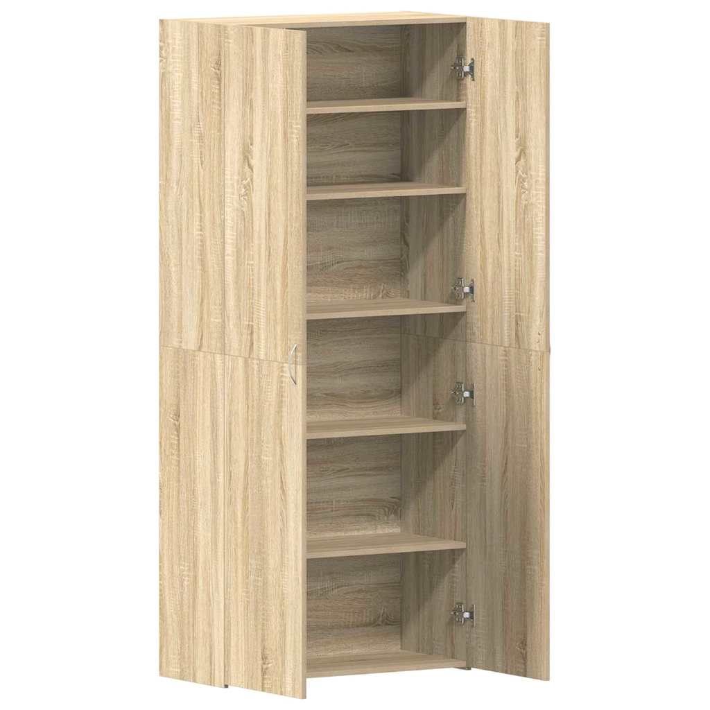 Sko skab med hylde Brun 80 x 35.5 x 180 cm Konstrueret træ