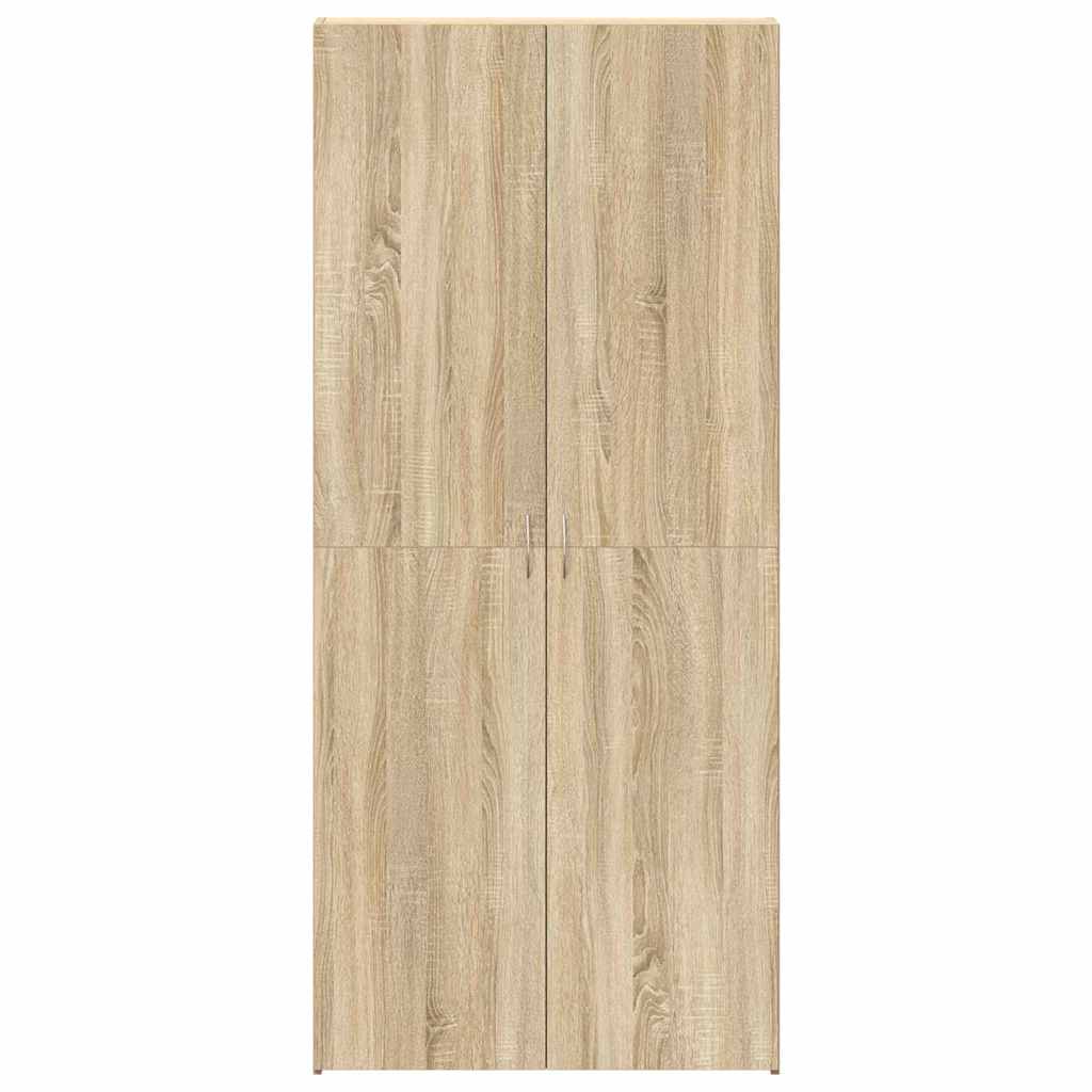 Sko skab med hylde Brun 80 x 35.5 x 180 cm Konstrueret træ