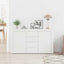 Sideboard Hvid 120 x 36 x 69 cm Konstrueret træ