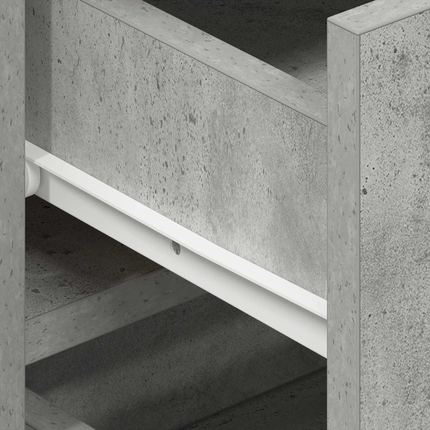 Sideboard Beton Grå 120 x 36 x 69 cm Konstrueret træ