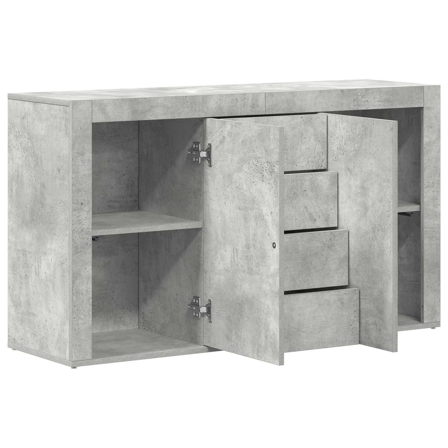 Sideboard Beton Grå 120 x 36 x 69 cm Konstrueret træ