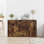 Sideboard Røget eg 120 x 36 x 69 cm Konstrueret træ