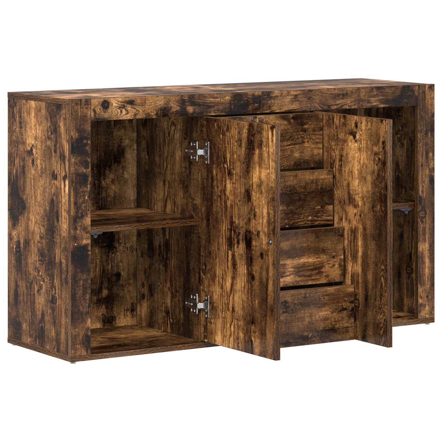 Sideboard Røget eg 120 x 36 x 69 cm Konstrueret træ