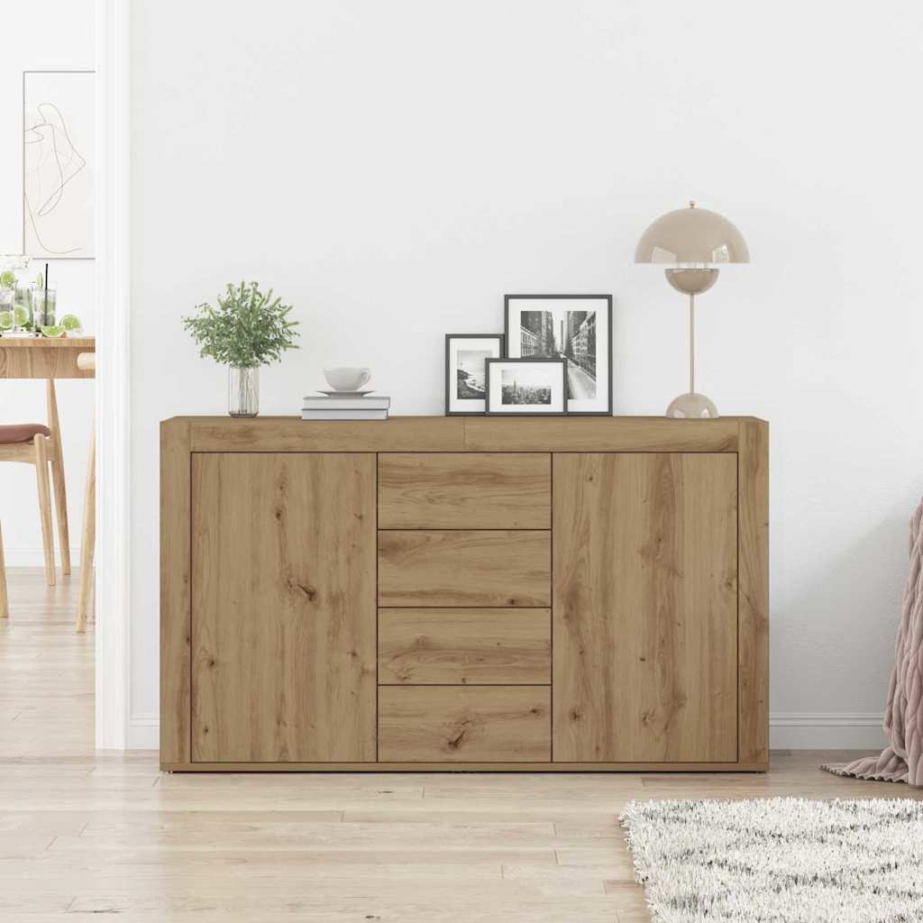 Sideboard Artisan Egetræ 120 x 36 x 69 cm Konstrueret træ