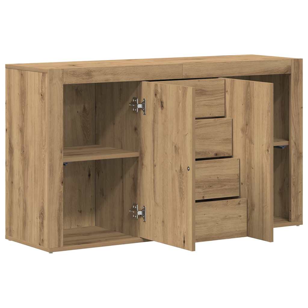 Sideboard Artisan Egetræ 120 x 36 x 69 cm Konstrueret træ