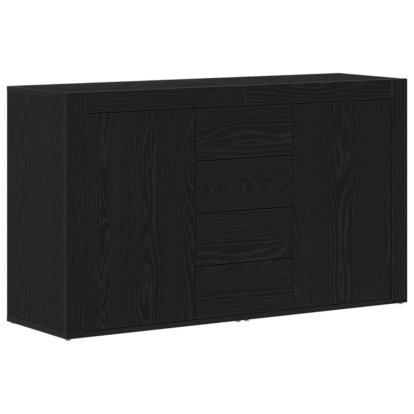 Sideboard Sort eg 120 x 36 x 69 cm Konstrueret træ