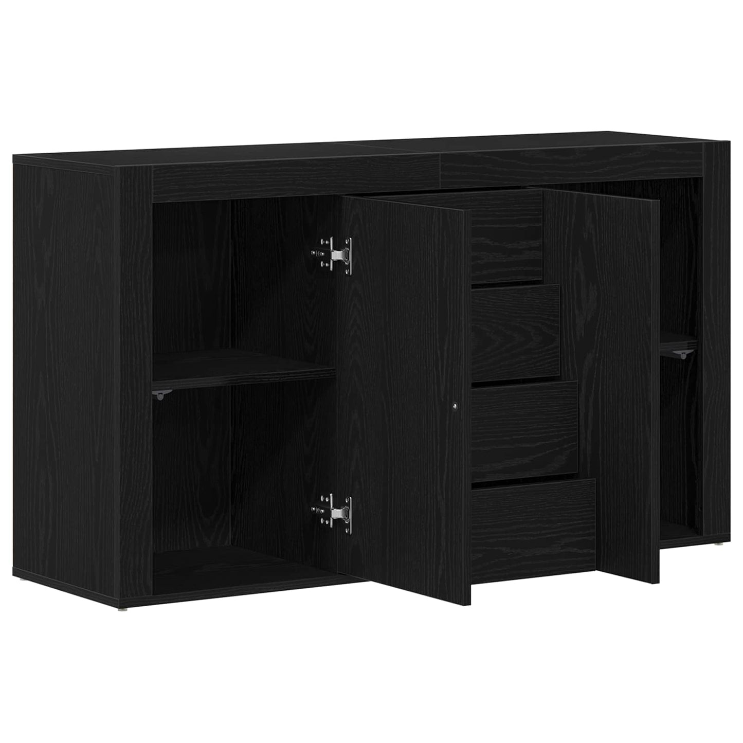 Sideboard Sort eg 120 x 36 x 69 cm Konstrueret træ