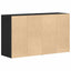 Sideboard Sort eg 120 x 36 x 69 cm Konstrueret træ