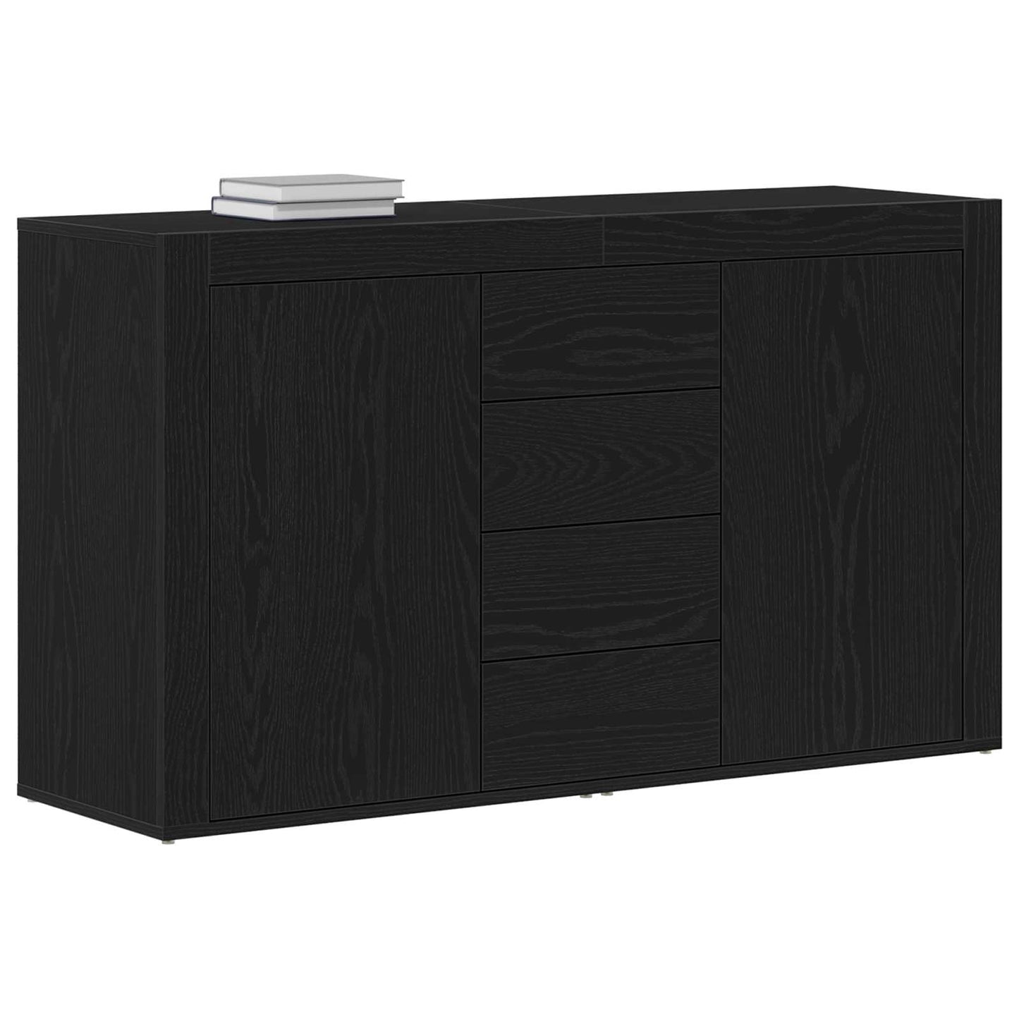 Sideboard Sort eg 120 x 36 x 69 cm Konstrueret træ