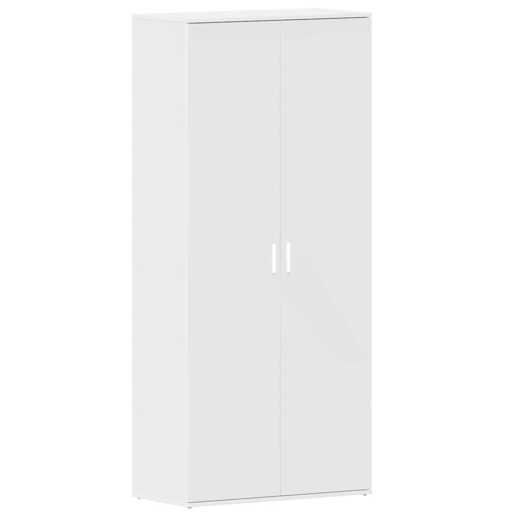Sko skab med hylde Hvid 80 x 39 x 178 cm Konstrueret træ