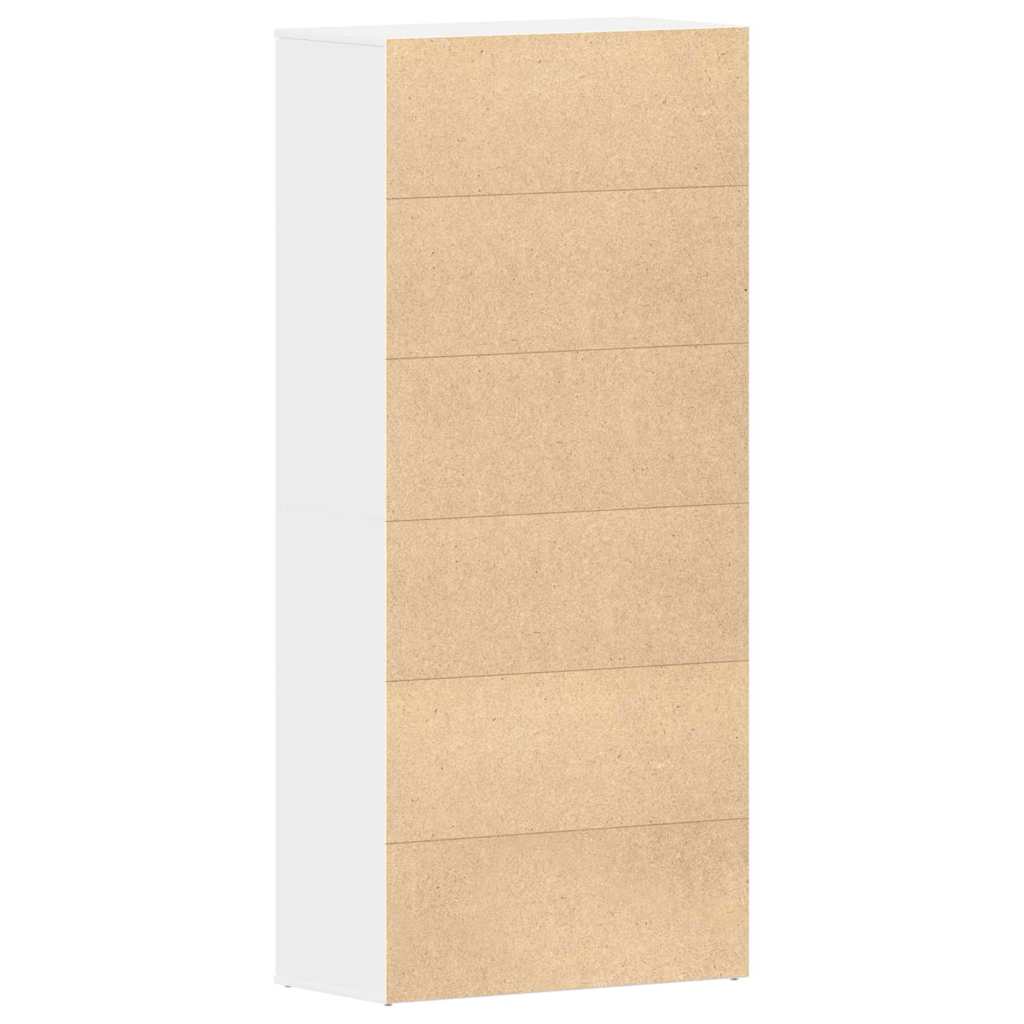 Sko skab med hylde Hvid 80 x 39 x 178 cm Konstrueret træ