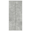 Sko skab med hylde Beton Grå 80 x 39 x 178 cm Konstrueret træ