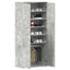 Sko skab 80 x 39 x 178 cm Konstrueret træ Beton Grå