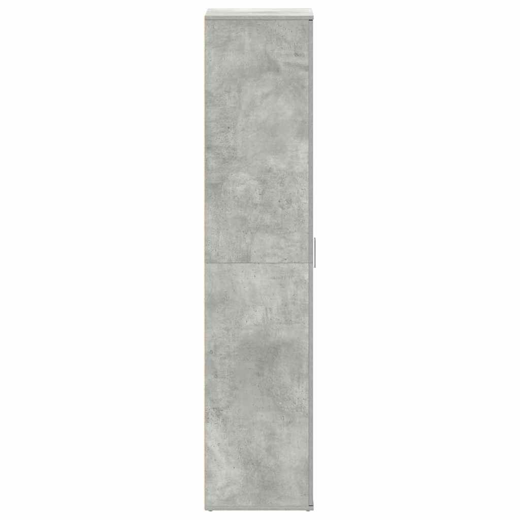 Sko skab 80 x 39 x 178 cm Konstrueret træ Beton Grå