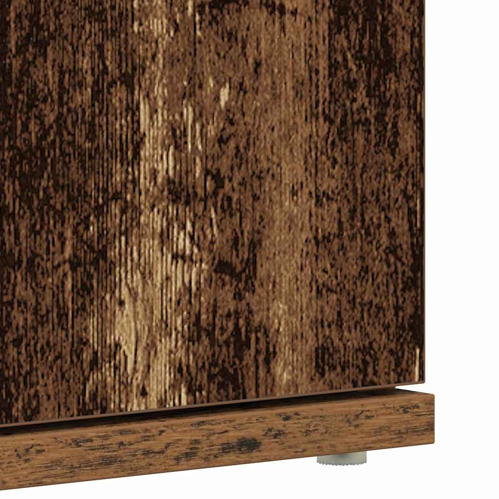 Sko skab med hylde Gammelt træ 80 x 39 x 178 cm Konstrueret træ
