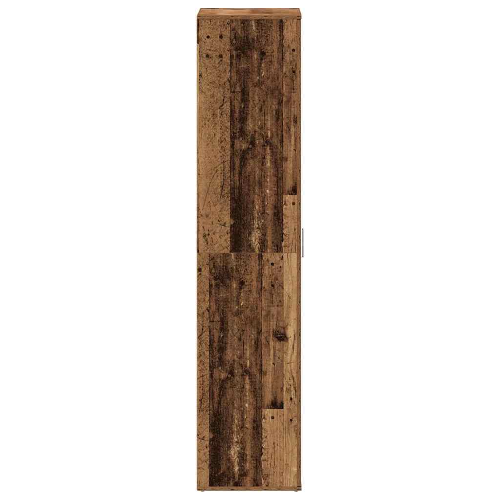 Sko skab med hylde Gammelt træ 80 x 39 x 178 cm Konstrueret træ