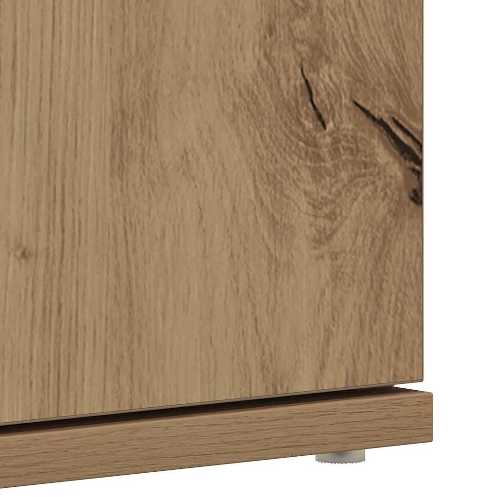 Sko skab 80 x 39 x 178 cm Konstrueret træ Artisan Egetræ