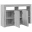 Sideboard Grå Sonoma 116 x 30 x 75 cm Konstrueret træ