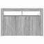 Sideboard Grå Sonoma 116 x 30 x 75 cm Konstrueret træ