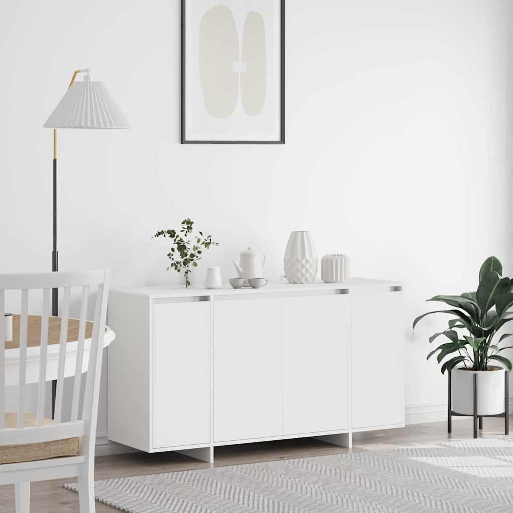 Sideboard Hvid 135 x 41 x 75 cm Konstrueret træ