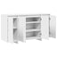 Sideboard Hvid 135 x 41 x 75 cm Konstrueret træ
