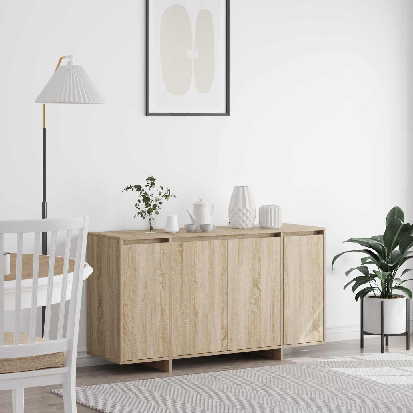 Sideboard Sonoma eg 135 x 41 x 75 cm Konstrueret træ