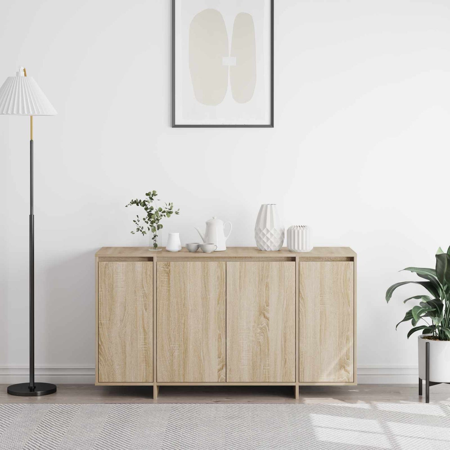 Sideboard Sonoma eg 135 x 41 x 75 cm Konstrueret træ
