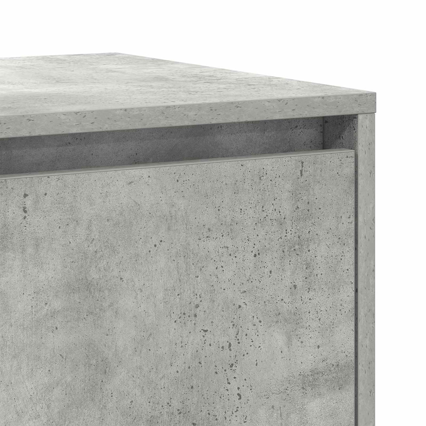 Sideboard Beton Grå 135 x 41 x 75 cm Konstrueret træ