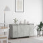 Sideboard Beton Grå 135 x 41 x 75 cm Konstrueret træ