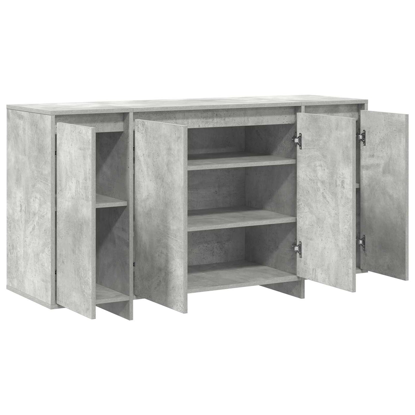 Sideboard Beton Grå 135 x 41 x 75 cm Konstrueret træ