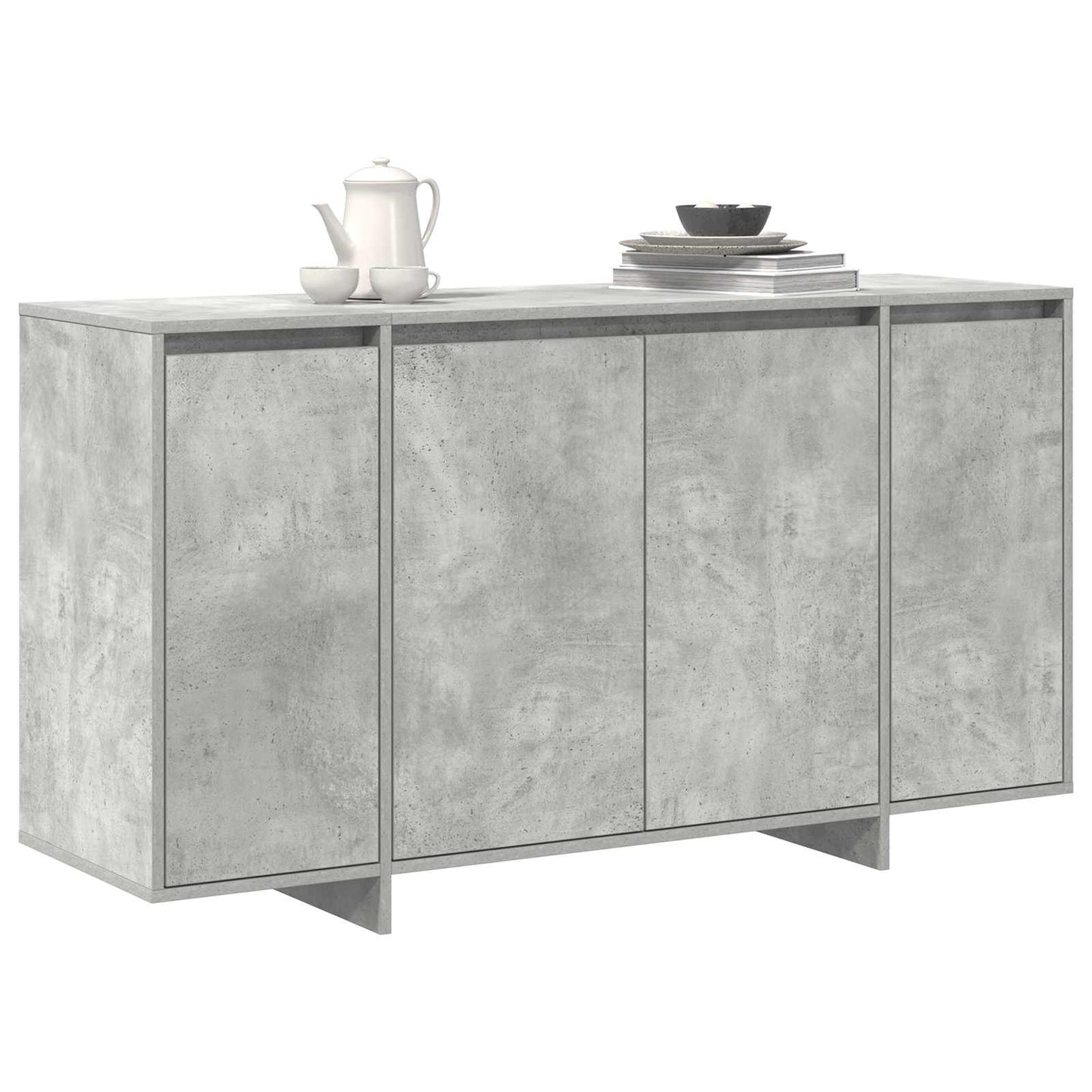 Sideboard Beton Grå 135 x 41 x 75 cm Konstrueret træ