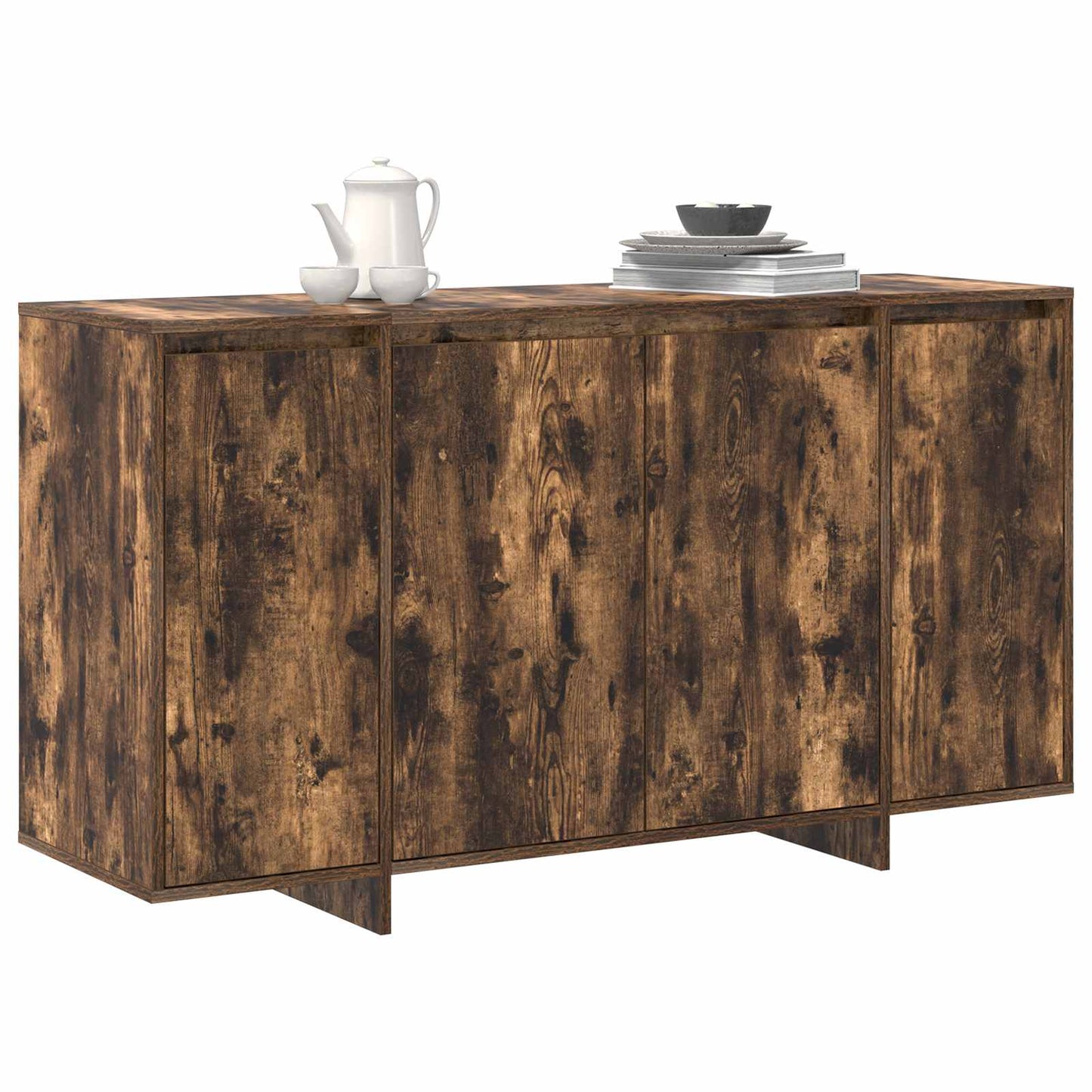 Sideboard Røget eg 135 x 41 x 75 cm Konstrueret træ
