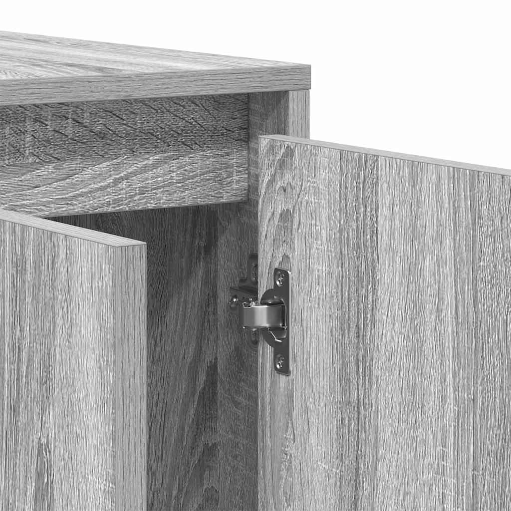 Sideboard Grå Sonoma 135 x 41 x 75 cm Konstrueret træ