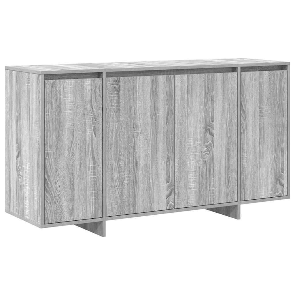 Sideboard Grå Sonoma 135 x 41 x 75 cm Konstrueret træ