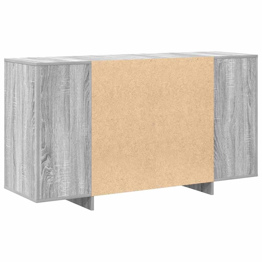 Sideboard Grå Sonoma 135 x 41 x 75 cm Konstrueret træ
