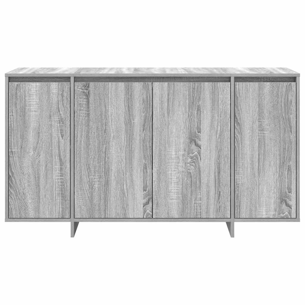 Sideboard Grå Sonoma 135 x 41 x 75 cm Konstrueret træ