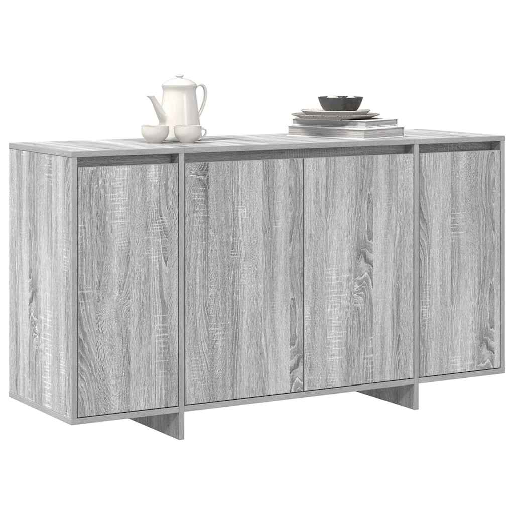 Sideboard Grå Sonoma 135 x 41 x 75 cm Konstrueret træ