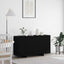 Sideboard Sort eg 135 x 41 x 75 cm Konstrueret træ