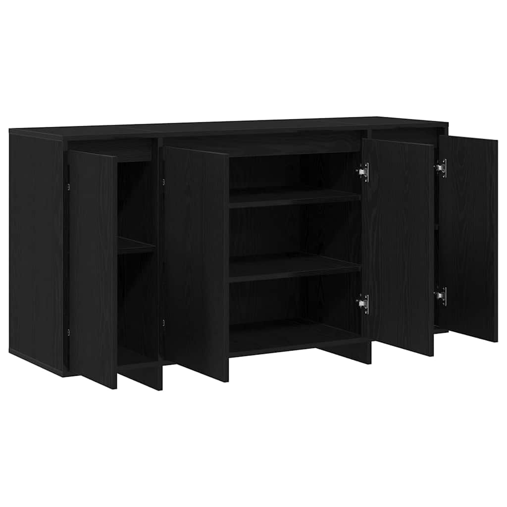 Sideboard Sort eg 135 x 41 x 75 cm Konstrueret træ