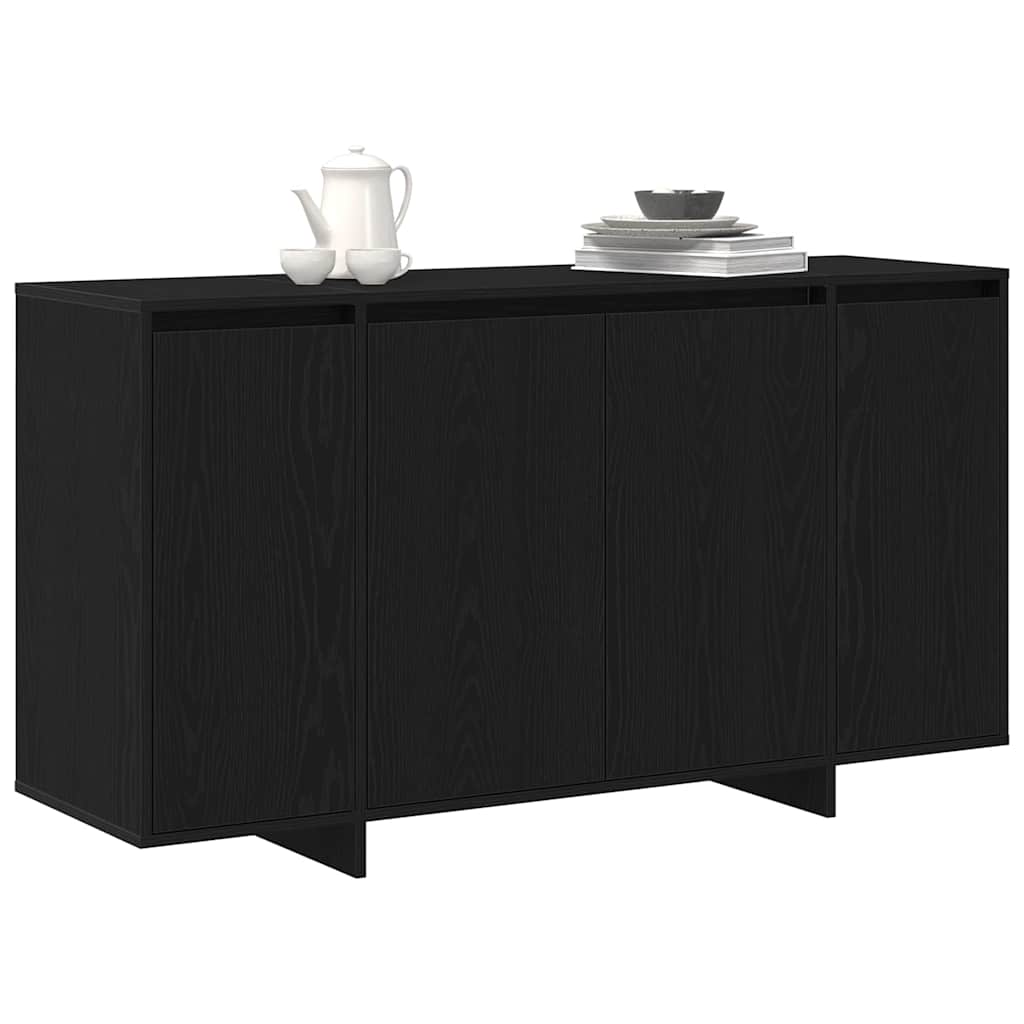Sideboard Sort eg 135 x 41 x 75 cm Konstrueret træ