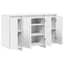 Sideboard Hvid 120 x 41 x 75 cm Konstrueret træ