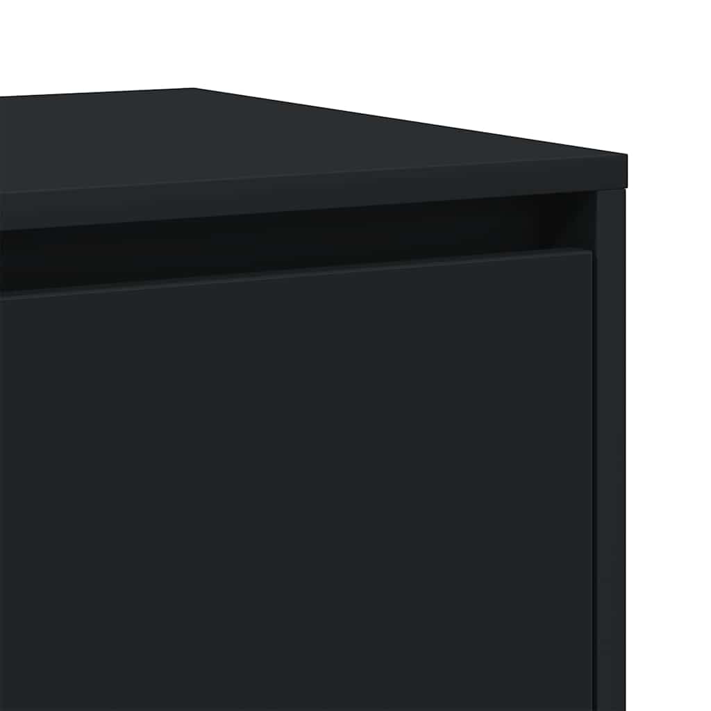 Sideboard Sort 120 x 41 x 75 cm Konstrueret træ