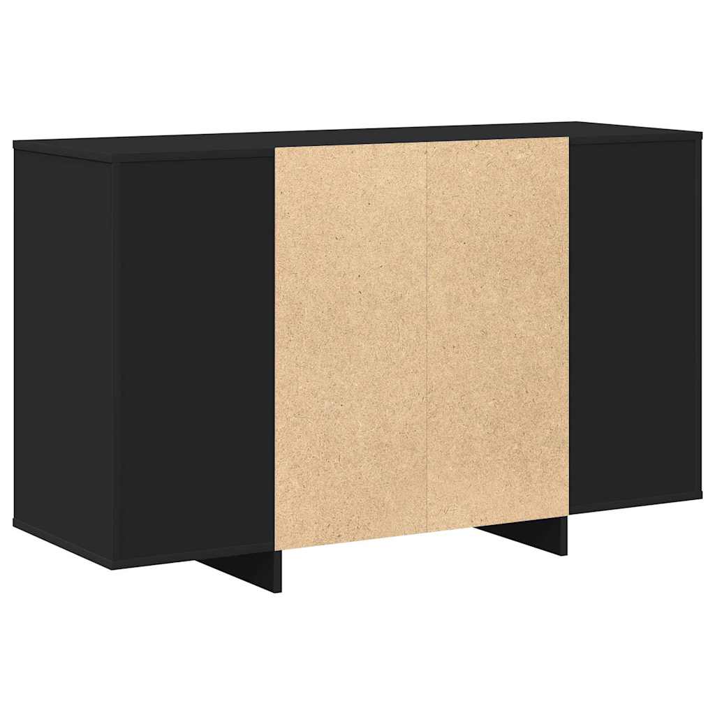Sideboard Sort 120 x 41 x 75 cm Konstrueret træ