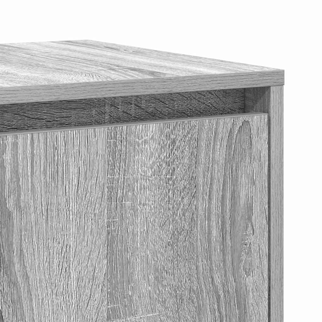 Sideboard Grå sonoma-eg 120 x 41 x 75 cm Konstrueret træ