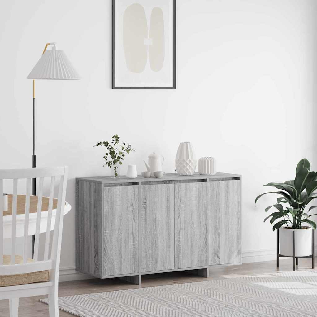 Sideboard Grå sonoma-eg 120 x 41 x 75 cm Konstrueret træ