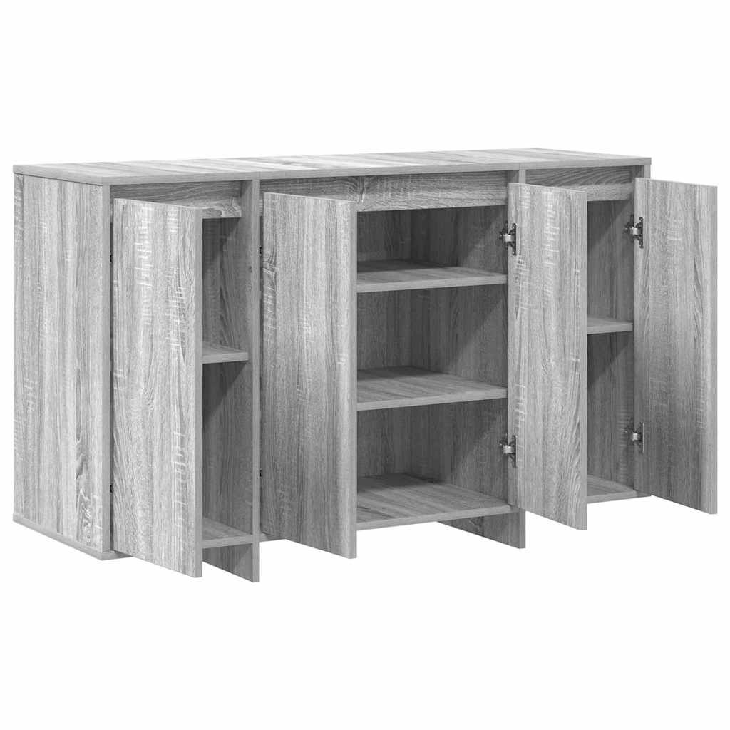 Sideboard Grå sonoma-eg 120 x 41 x 75 cm Konstrueret træ