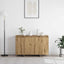Sideboard Artisan Egetræ 120 x 41 x 75 cm Konstrueret træ